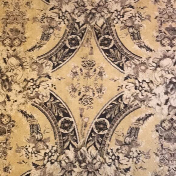 Made in Italy. Gray and Pale Yellow Cotton Rug. OS - Picture 6 of 7